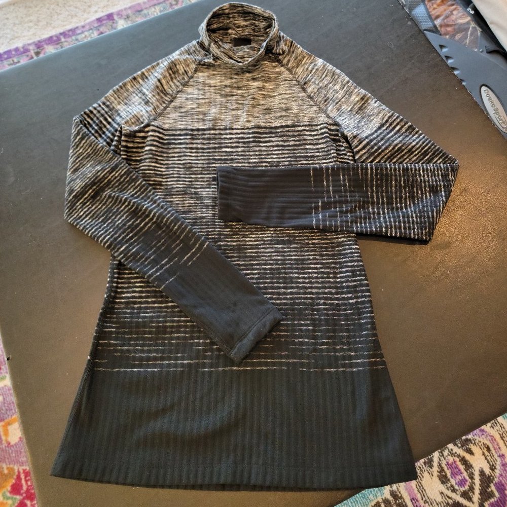 Nike Women's Pro Hyperwarm Long Sleeve Brushed Training Top (Large, Black)